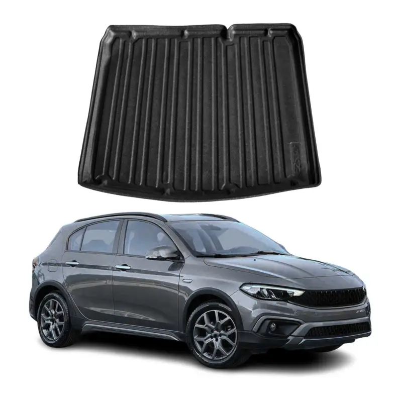 Abverkauf Kofferraumwanne Laderaumwanne für Fiat Tipo Cross 2020-2023 Gummi TPE Schwarz