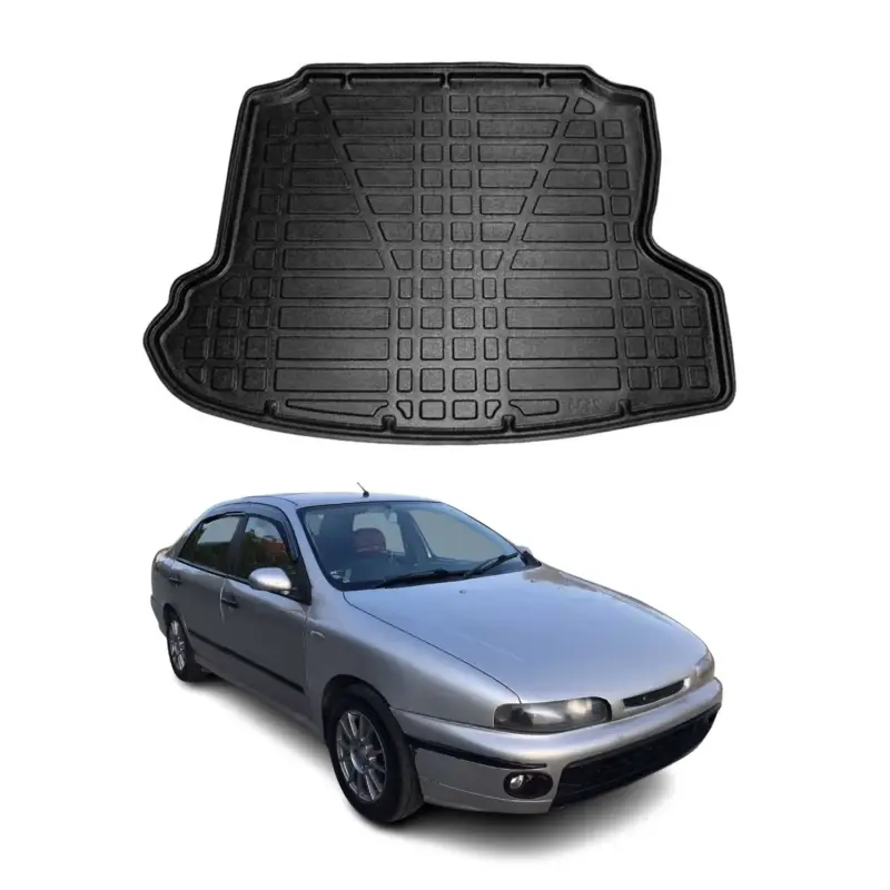 Heißes Angebot Kofferraumwanne Laderaumwanne für Fiat Marea 1996-2003 Gummi TPE Schwarz
