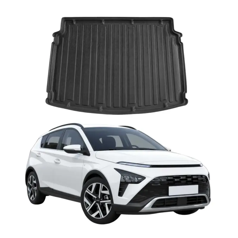 Kofferraumwanne Laderaumwanne für Hyundai Bayon 2021-2026 Gummi TPE Schwarz Markenprodukt