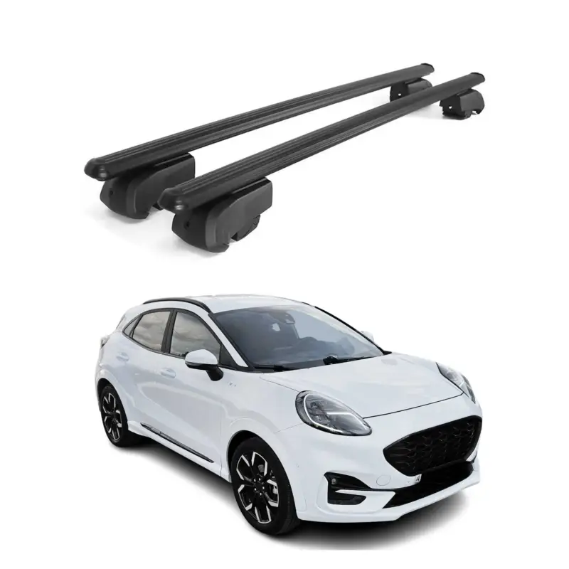 Dachträger Gepäckträger für Ford Puma 2019-2026 Querträger ABE Alu Schwarz Direkt Vom Hersteller