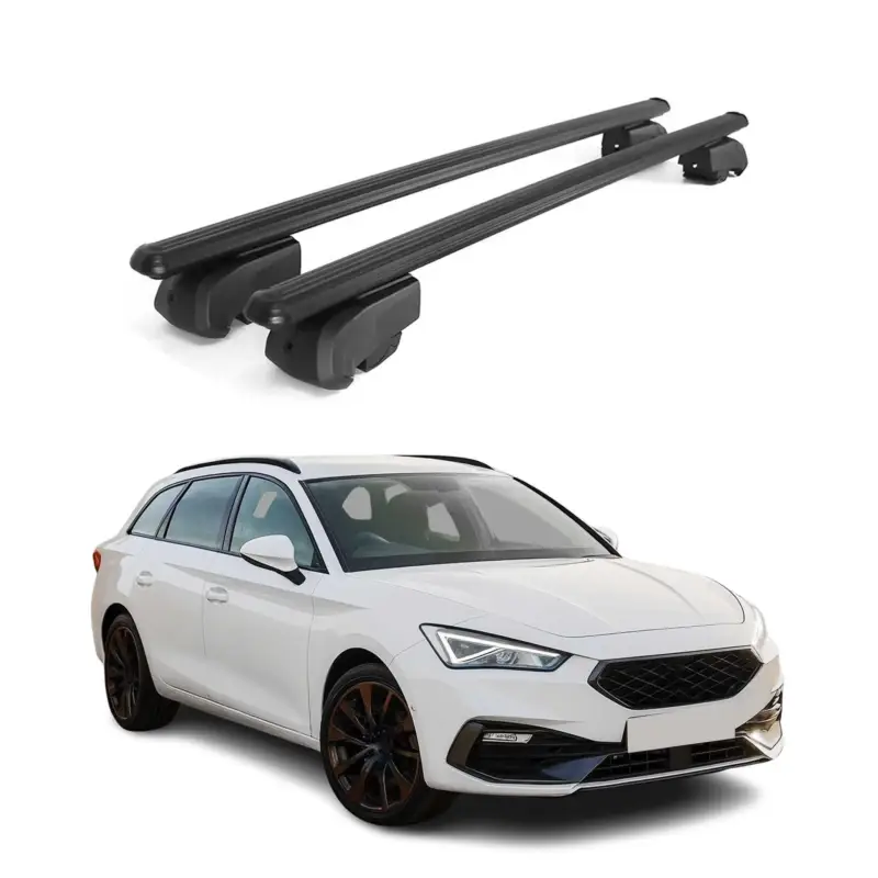 Dachträger Gepäckträger für Cupra Leon SW 2020-2026 ABE Aluminium Schwarz 2x Abverkauf