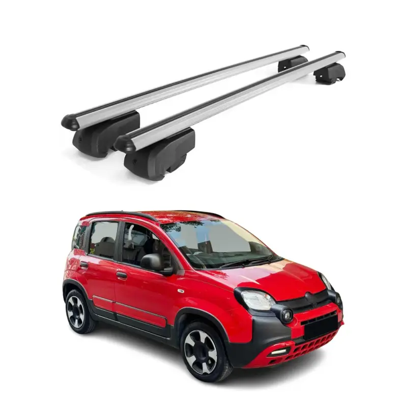 Dachträger Gepäckträger für Fiat Panda Cross Schrägheck 2012-2026 ABE Grau Preisknaller