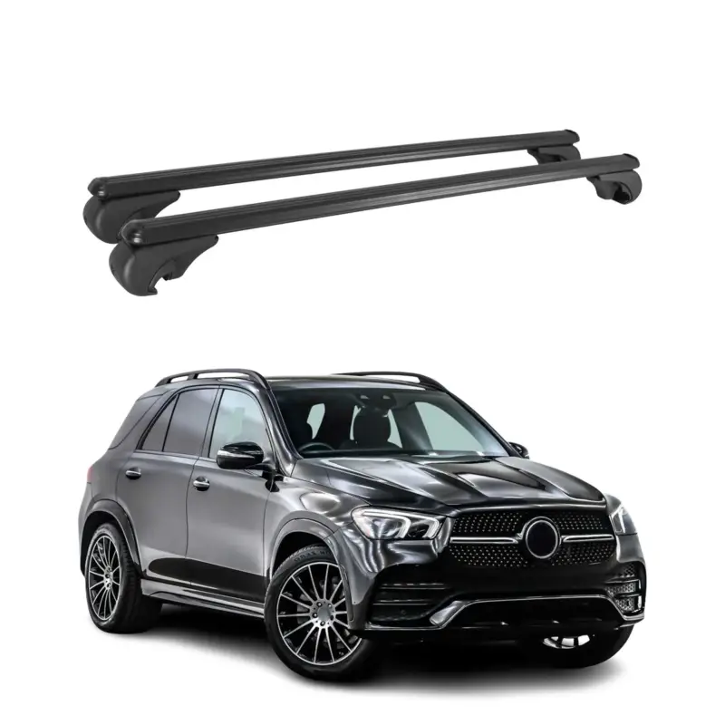 Sonderaktion Dachträger für Mercedes GLE 2020-2026 Gepäckträger Grundträger Alu Schwarz 2x