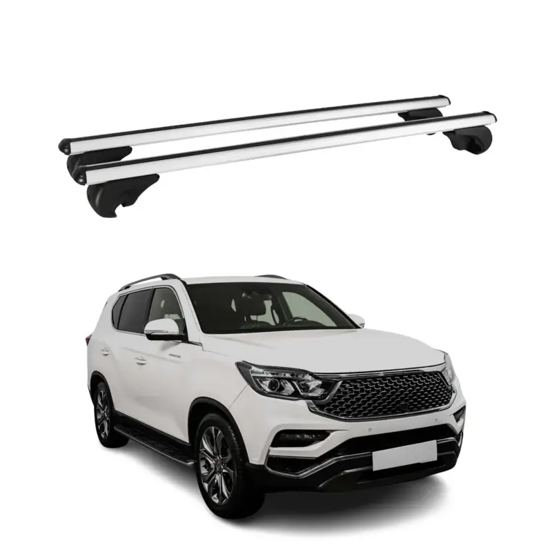 Dachträger für Ssangyong Rexton Y400 2017-2023 Gepäckträger Grundträger Schwarz Preisreduziert