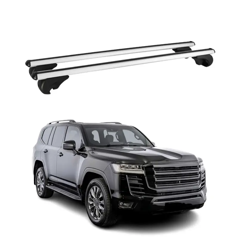 Dachträger Grundtäger für Toyota Land Cruiser 2022-2026 75kg Alu Silber 2 tlg Aktuell