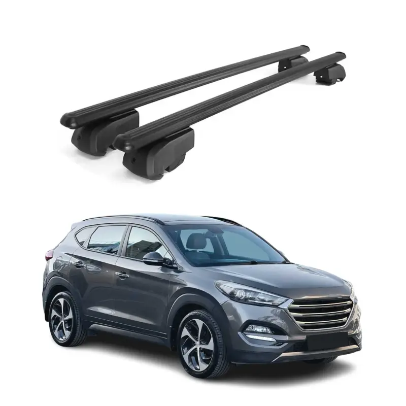 Ausverkauf Dachträger Gepäckträger für Hyundai Tucson TL SUV 2015-2020 ABE Alu Schwarz