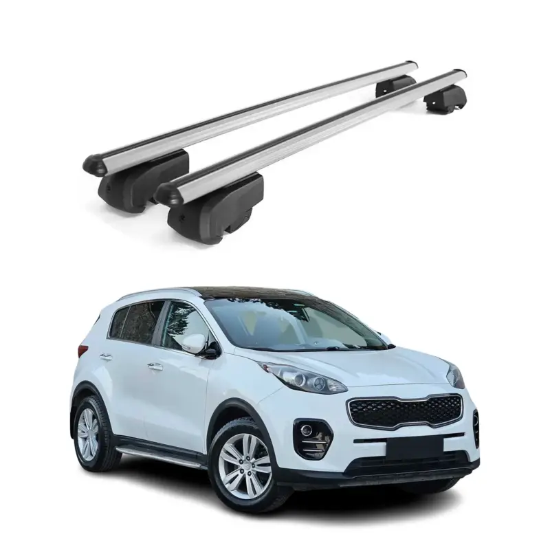 Dachträger Gepäckträger für Kia Sportage 2015-2021 Querträger ABE Alu Grau Neu Im Sortiment