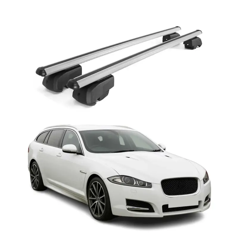 Dachträger Gepäckträger für Jaguar XF Sportbrake 2018-2021 ABE Alu Grau Must-Have