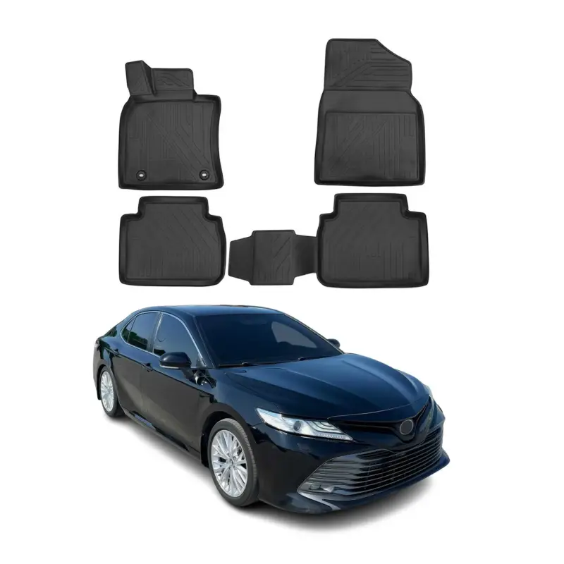 OMAC Gummimatten Fußmatten für Toyota Camry 2018-2022 TPE Automatten Schwarz 4x Bestseller