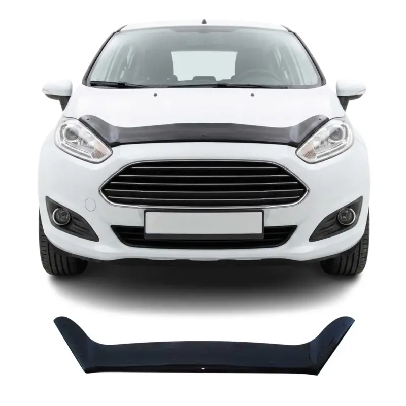 Direkt Vom Hersteller Motorhaube Deflektor Insekten Steinschlagschutz für Ford Fiesta 2013-2021 Dunkel