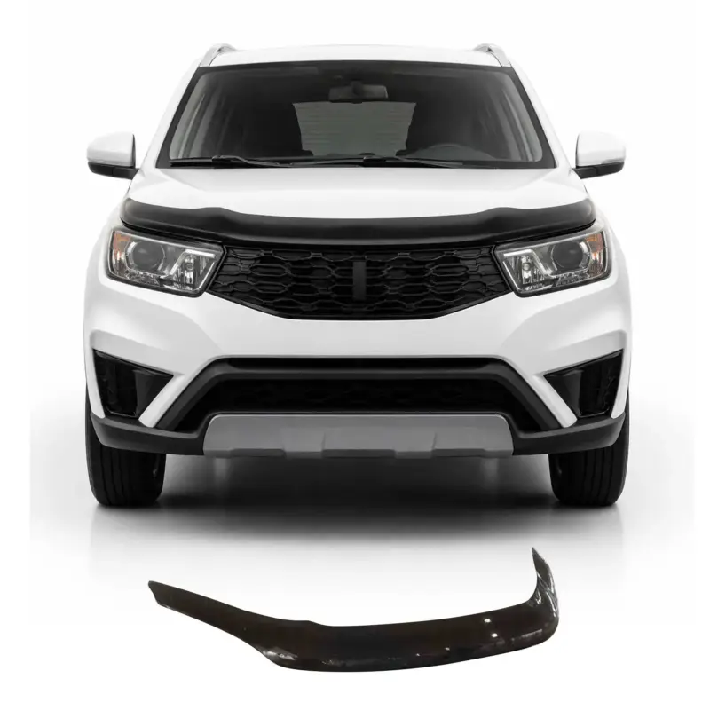 Motorhaube Deflektor Insektenschutz für Ssangyong Actyon 2013-2019 Dunkel Sichere Zahlung