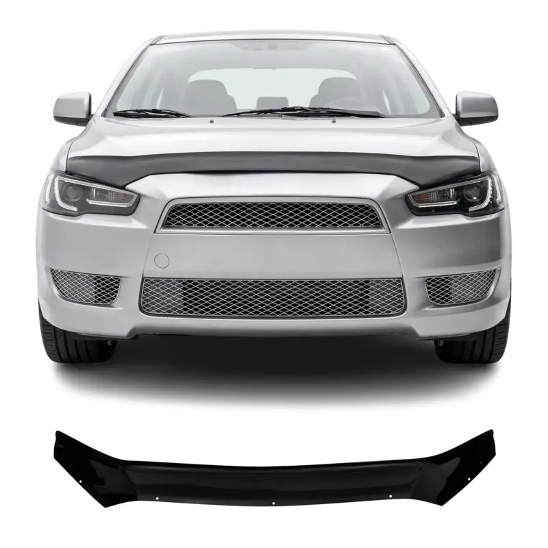 Motorhaube Deflektor Insektenschutz für Mitsubishi Lancer 2007-2017 Dunkel Preiswert