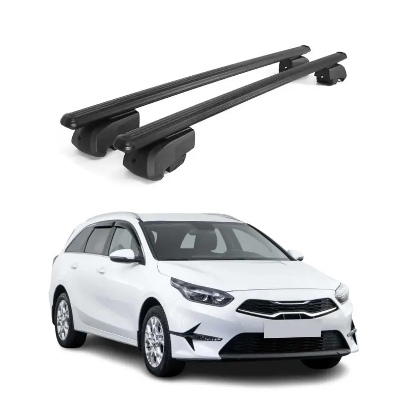 Dachträger Gepäckträger für Kia Ceed Kombi 2019-2026 ABE Aluminium Schwarz 2x Top-Preis