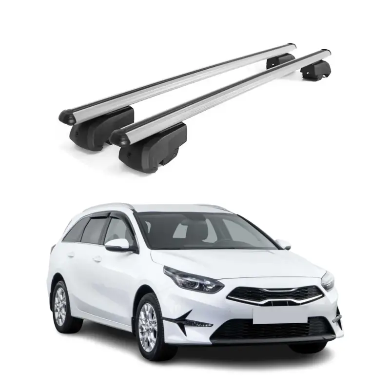 Dachträger Gepäckträger für Kia Ceed Kombi 2019-2026 Querträger ABE Alu Grau 2x Kracherpreis