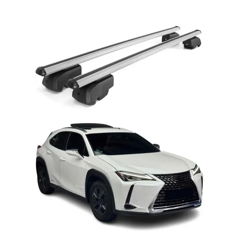 Dachträger Gepäckträger für Lexus UX 2019-2021 Querträger ABE Alu Grau 2x Begrenztes Angebot