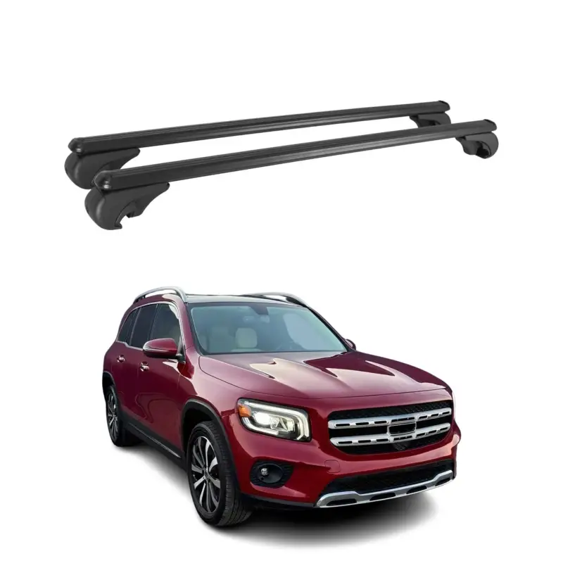 Dachträger für Mercedes GLB 2019-2026 Gepäckträger Grundträger Alu Schwarz 2x Solange Der Vorrat Reicht