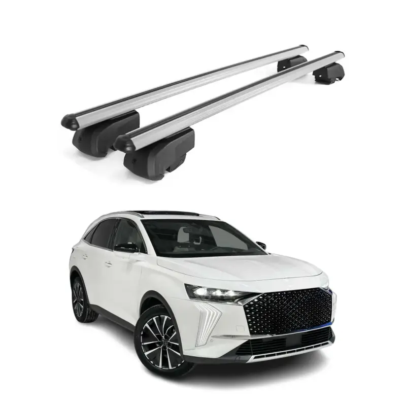 Dachträger Gepäckträger für DS7 Crossback / DS 7 2017-2026 Querträger Alu Grau Preisknaller