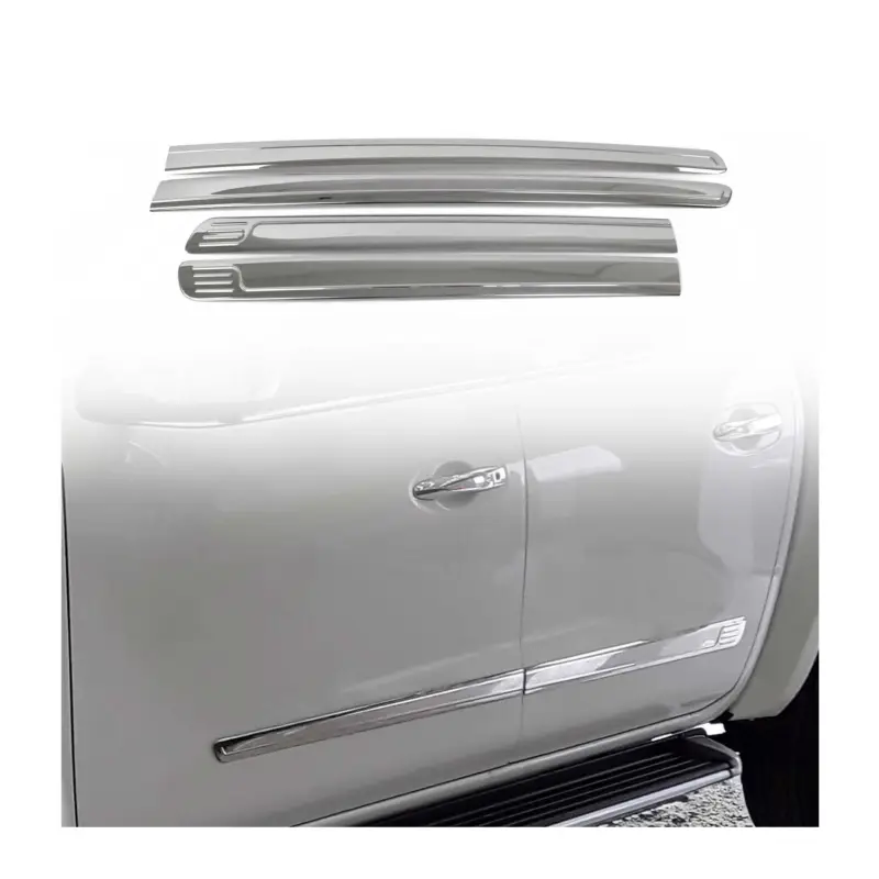 Seitentürleiste Türleisten Türschutzleiste für Toyota Hilux 2005-2015 Chrom 4x Knallerangebot