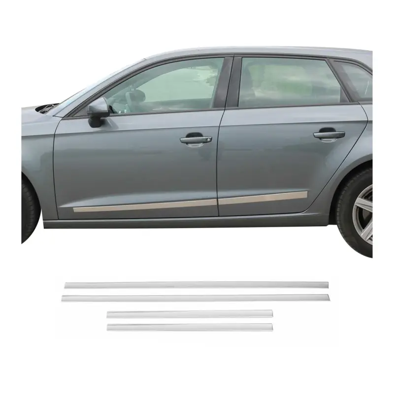 Neuheit Türschutz Türleiste Seitentürleiste für Audi A3 2003-2013 Edelstahl Chrom 4x