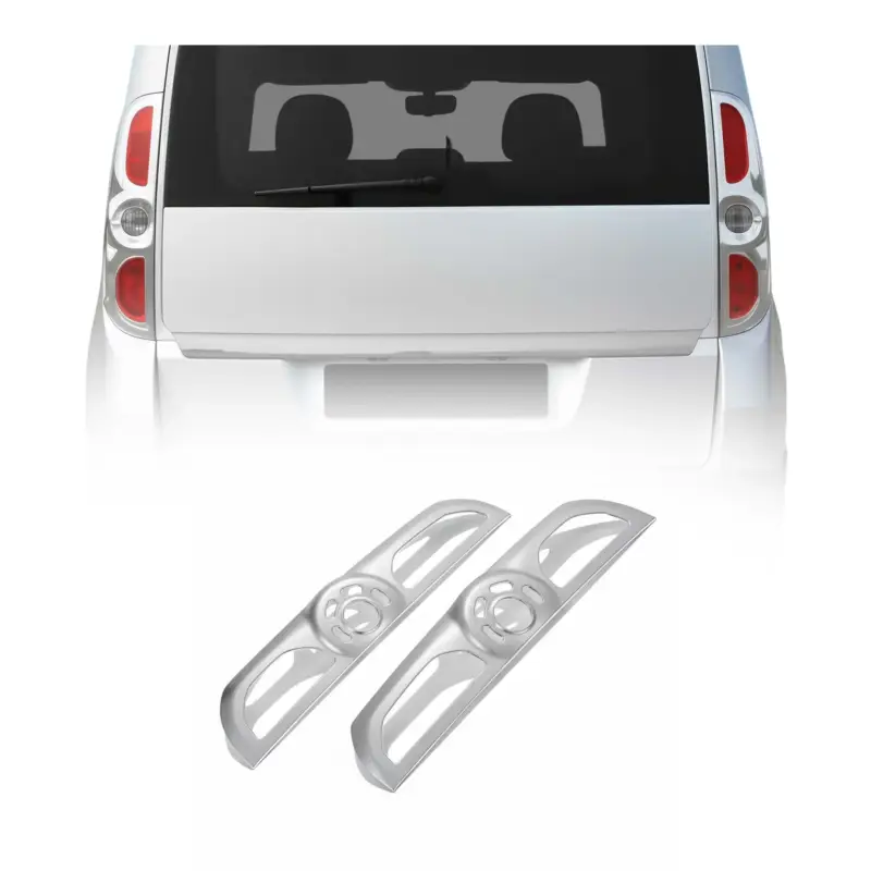 Wochenendangebot Rücklicht Leisten Heckleuchte für Opel Combo D 2012-2019 Chrom ABS Matt 2tlg