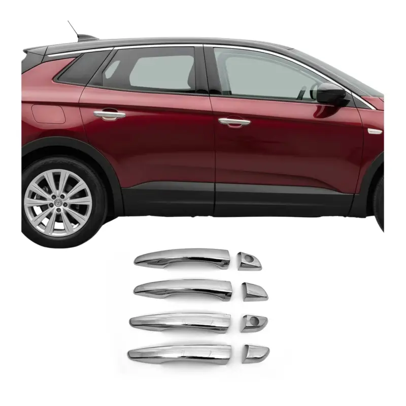 Zertifiziert Chrom Türgriff Blende für Peugeot 3008 2017-2022 4Tür H2 Edelstahl 8tlg
