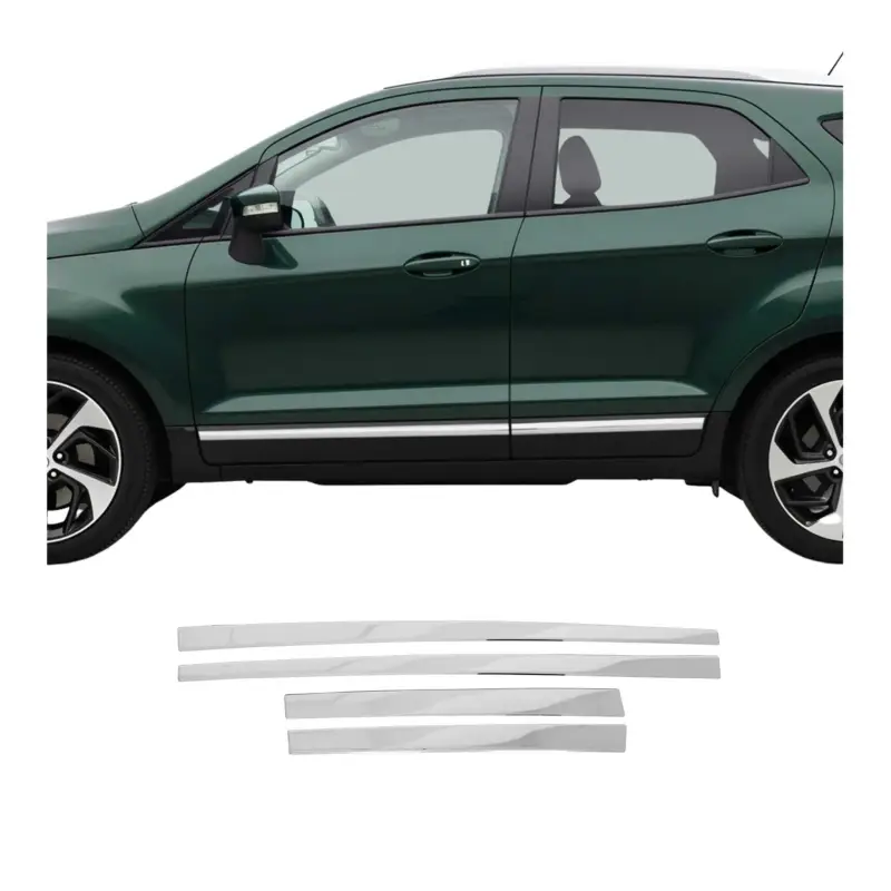 Billig Seitentürleiste Türleisten Türschutzleiste für Ford Ecosport 2012-2024 Chrom 4x