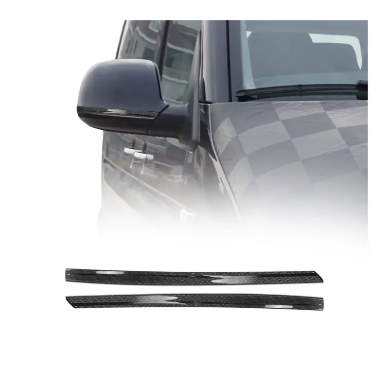 Aktuell Spiegelkappen Leiste für VW Transporter T5 2009-15 Echt Carbon Schwarz 2x