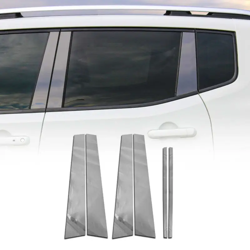 B-Säule Türsäulen Verkleidung für Land Rover Freelander 2006-2014 Chrom 6x Markenprodukt