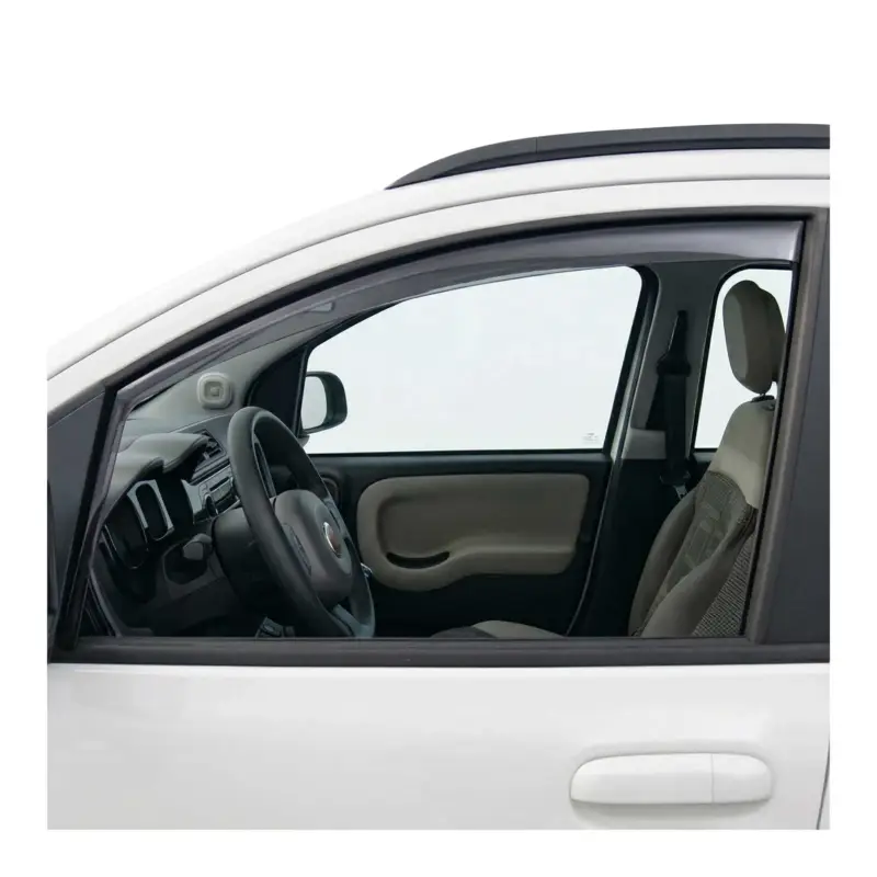 Must-Have Windabweiser Regenabweiser für Fiat Panda 2012-2026 Dunkel Acryl 2tlg
