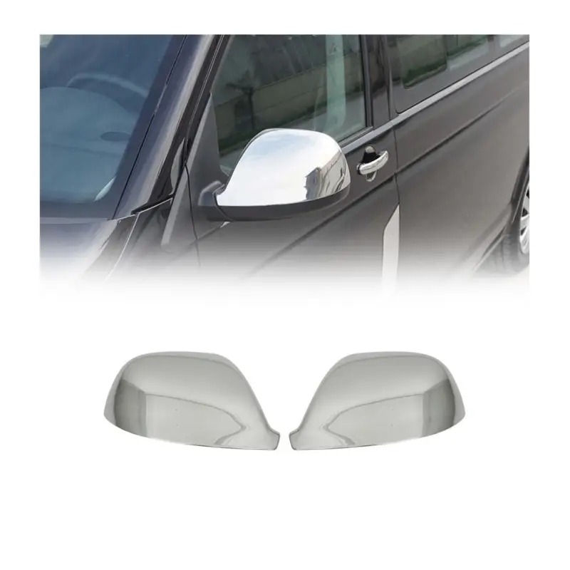 Billig Spiegelkappen Spiegelabdeckung für VW Transporter T5 2010-2015 Chrom ABS Silber