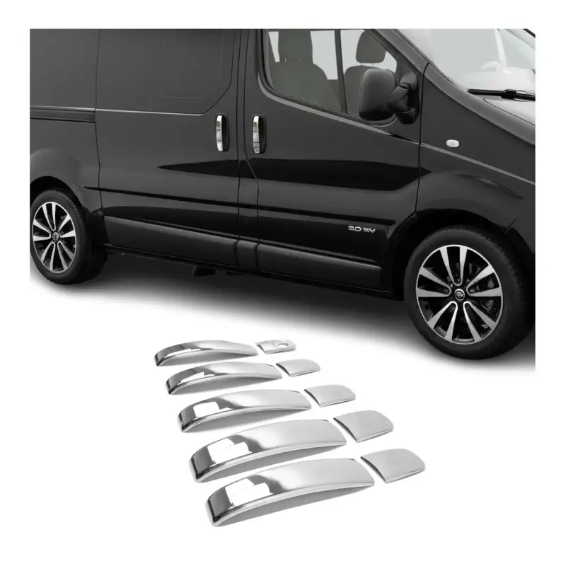 Chrom Türgriff Blende für Nissan Primastar 2001-2014 5Tür Edelstahl 10tlg Online Kaufen