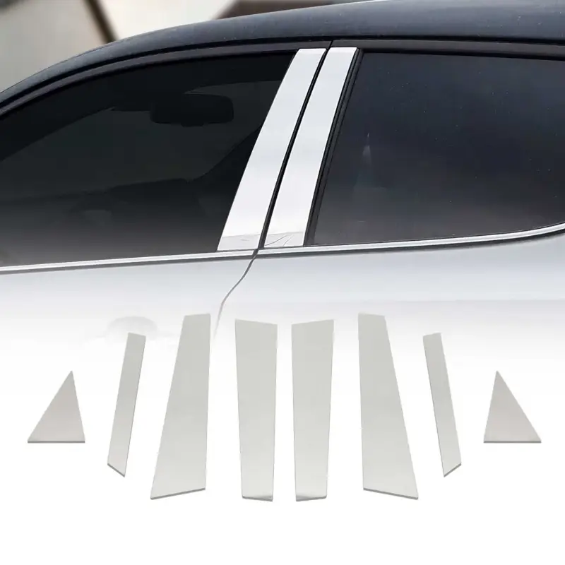 B-Säule Türsäulen Verkleidung für Hyundai Kona 2017-2020 Edelstahl Chrom 8tlg Saisonangebot