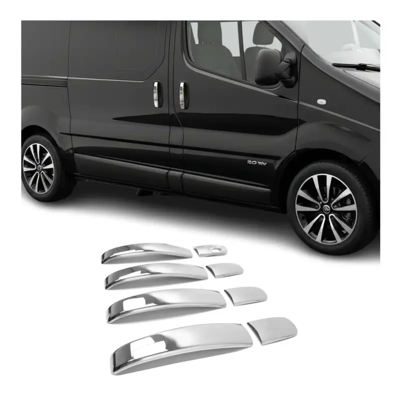 Bestpreis Chrom Türgriff Blende für Nissan Primastar 2001-2014 4-Tür Edelstahl 8tlg