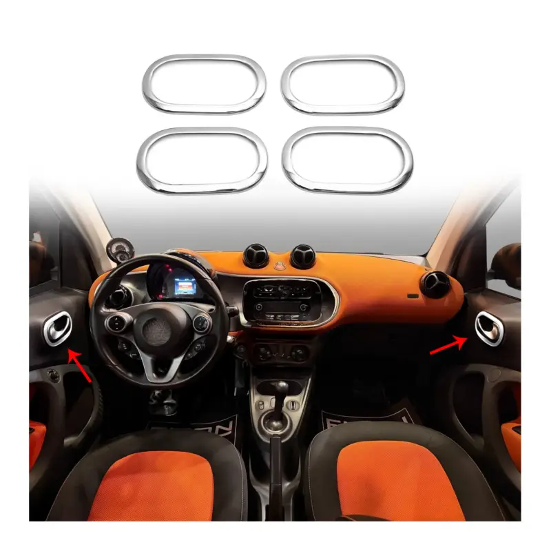 Chrom Türgriff Blende für Renault Megane 2002-2009 Innere Edelstahl 4tlg Garantierte Lieferung