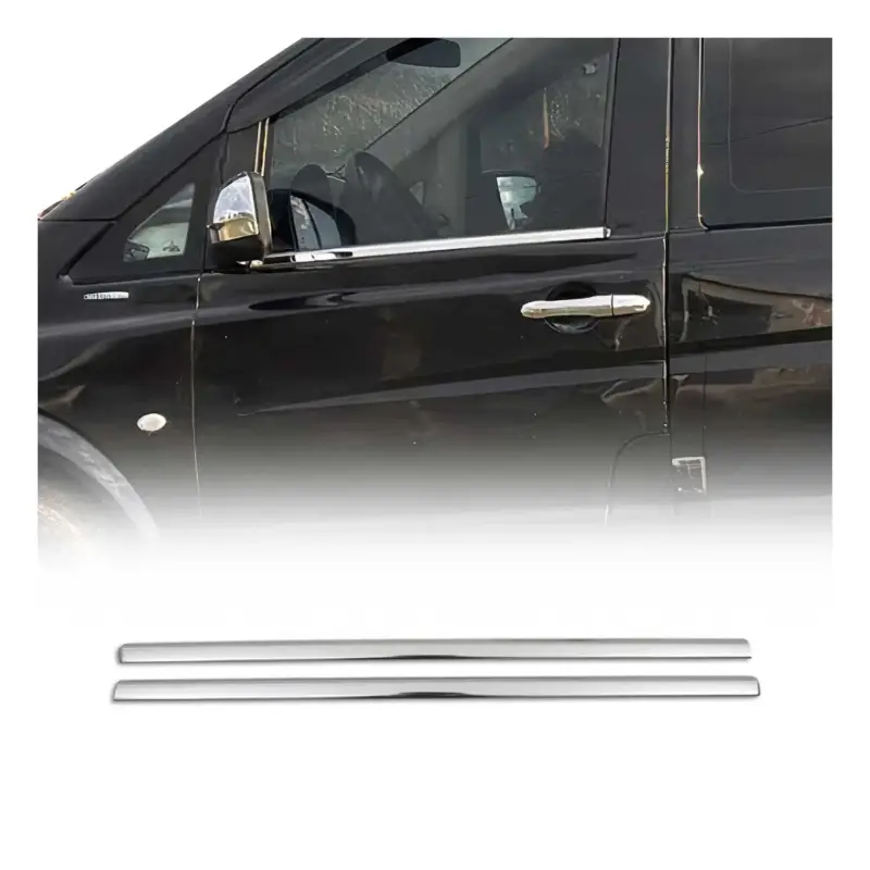Fensterleisten Zierleisten für Mercedes Viano 2004-2014 Edelstahl Chrom 2tlg Expressversand