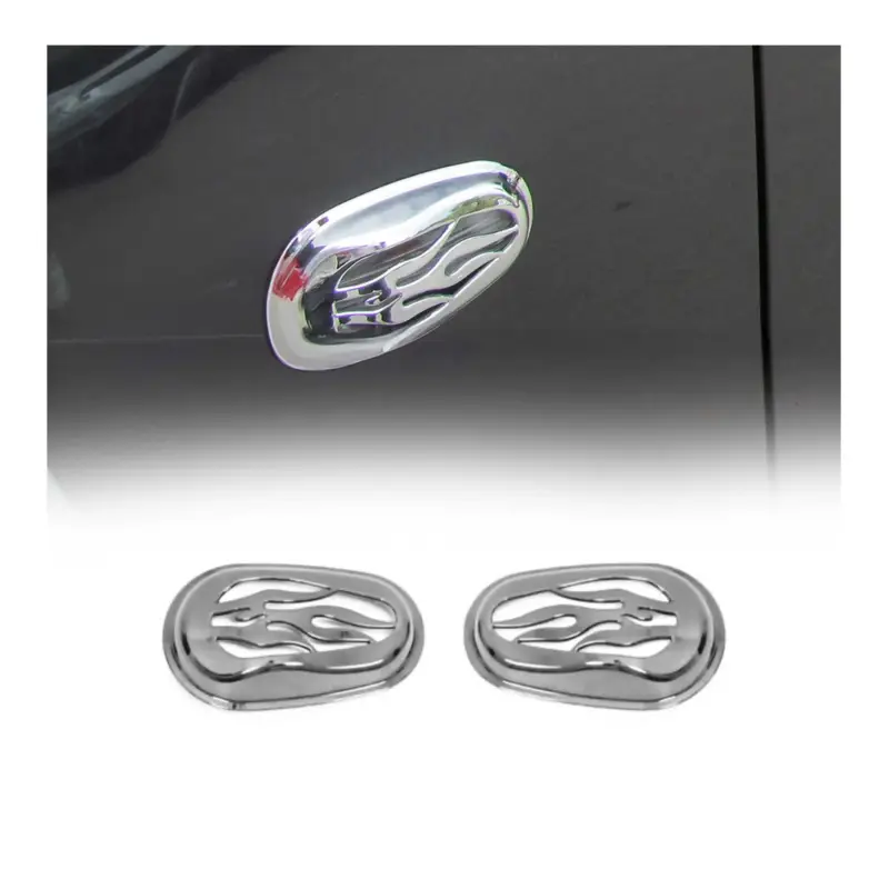 Blinkerrahmen Signalblende Seitenblinker für Fiat Fiorino Qubo 2007-2018 Chrom Schneller Versand