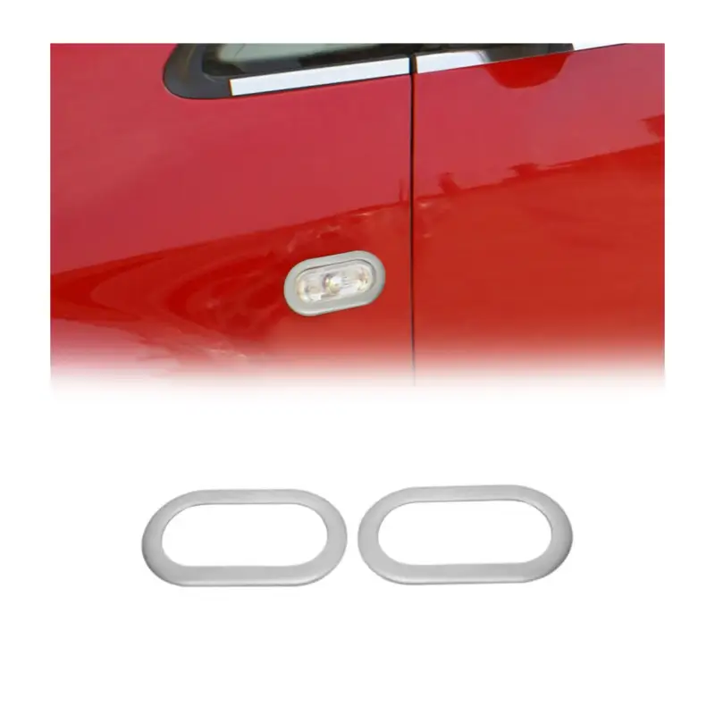 Top-Preis Blinkerrahmen Seitenblinker für Ford Fiesta 2002-2009 Edelstahl Chrom 2x