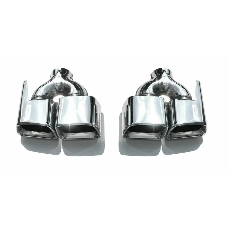 Beliebt Auspuffblende Endrohr für Mercedes B Klasse 2011-2018 Doppel Edelstahl Chrom 2x