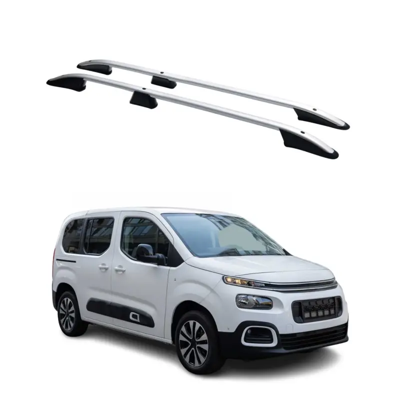 Dachreling Dachgepäckträger für Citroen Berlingo 2018-2026 Kurzer L1 Alu Silber Nur Für Kurze Zeit