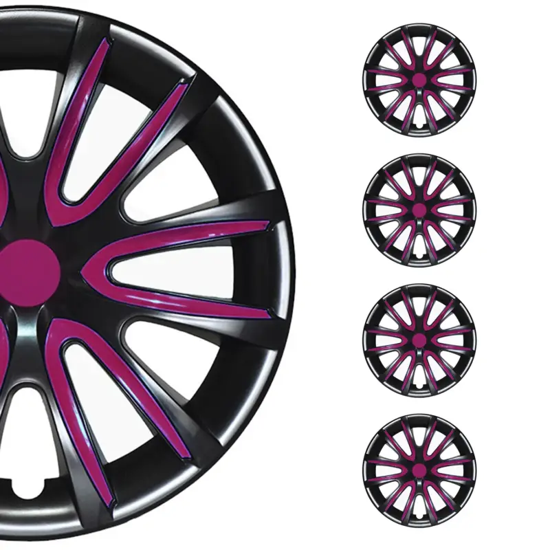 4x Radblenden Radkappen Radzierblenden für 16" Zoll Schwarz Lila Rabatt
