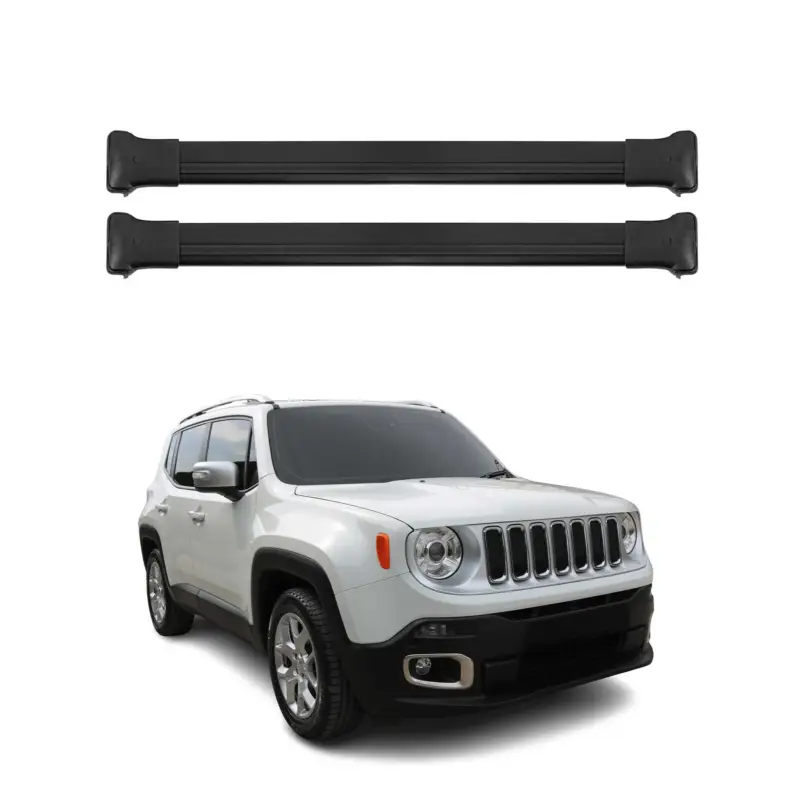 Dachträger Gepäckträger für Jeep Renegade 2015-2025 Relingträger Alu Schwarz Abverkauf