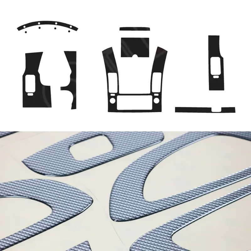 Innenraum Dekor Cockpit für Nissan Navara D40 2008-2015 Carbon Optik 17tlg Super-Preis
