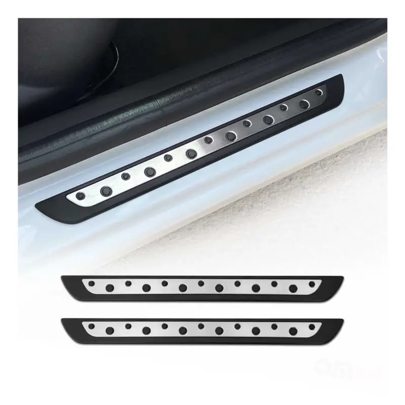 Zertifiziert Einstiegsleisten Türschweller für Hyundai ix35 2010-2015 Chrom Kunststoff 2x