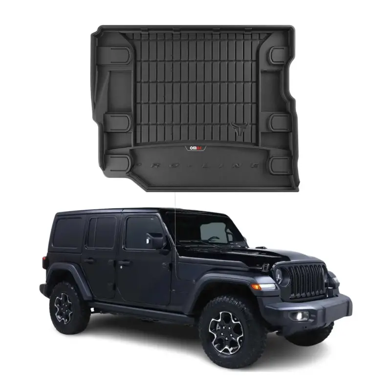 OMAC Gummi Kofferraumwanne für Jeep Wrangler Unlimited JL 2018-2026 TPE Schwarz Beliebt