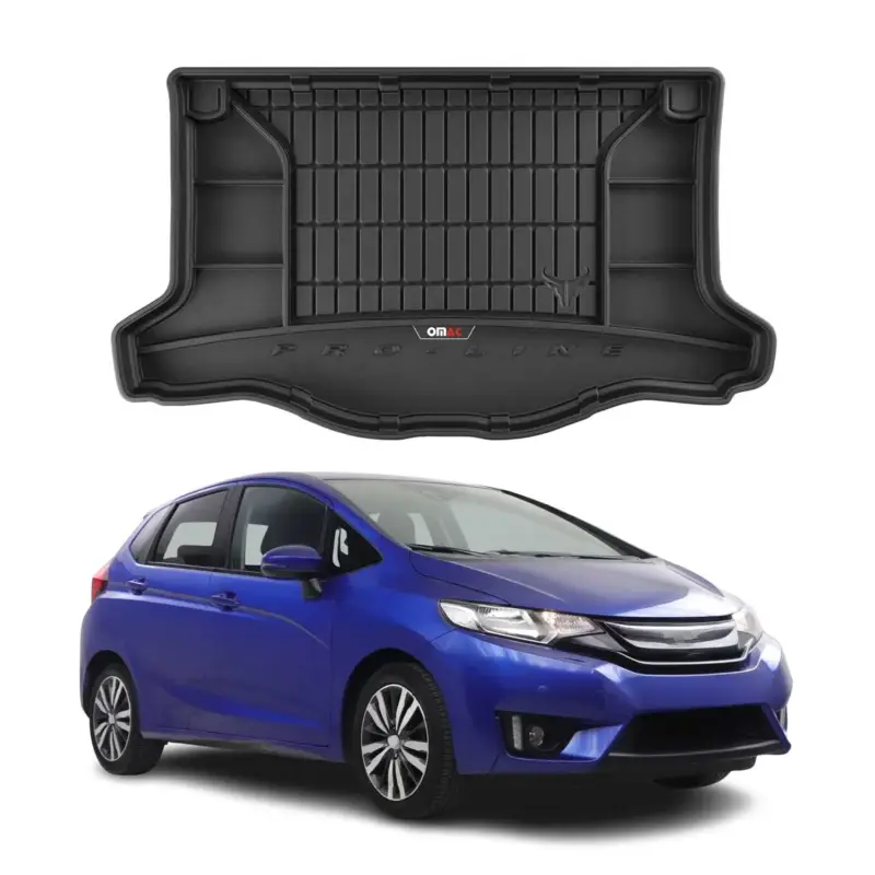 Finale Aktion OMAC Gummi Kofferraumwanne für Honda Jazz 2013-2018 TPE Laderaumwanne Schwarz