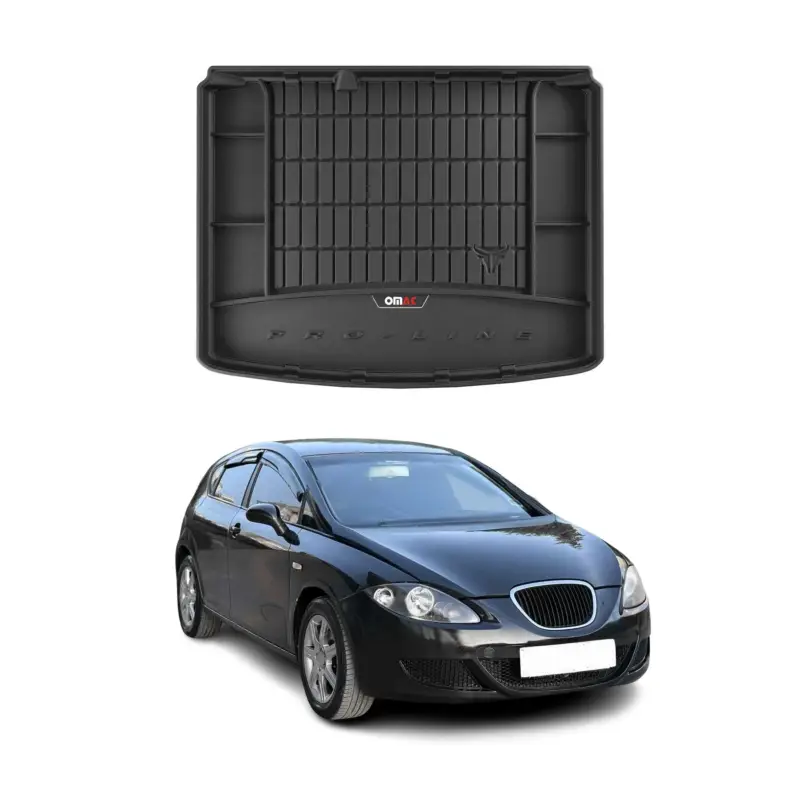 Bestpreis OMAC Gummi Kofferraumwanne für Seat Leon 2005-2012 TPE Laderaumwanne Schwarz