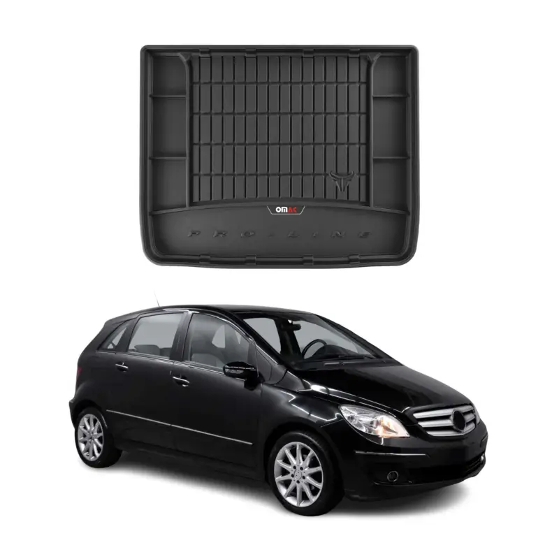 OMAC Gummi Kofferraumwanne für Mercedes B Klasse W245 2005-2011 Schwarz TPE Top-Preis