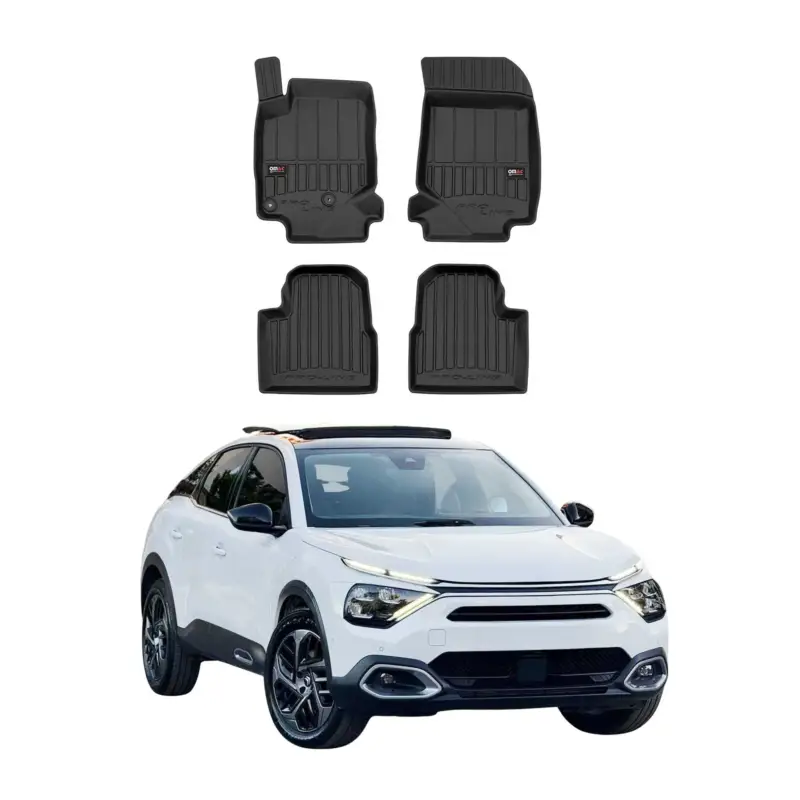 Beliebt OMAC Gummi Fußmatten für Citroen C4 2021-2026 Premium TPE Automatten Schwarz 4x