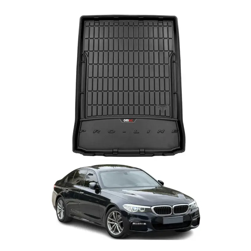OMAC Gummi Kofferraumwanne für BMW 5er M5 Limo G30 F90 2017-2023 TPE Schwarz Neue Kollektion