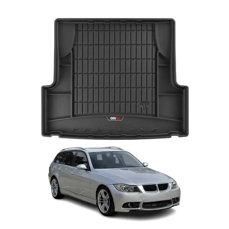 OMAC Gummi Kofferraumwanne für BMW 3er E91 Touring 2004-2012 TPE Laderaumwanne Zertifiziert